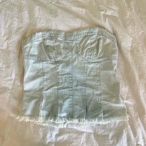 Light wash Denim Free People Top
